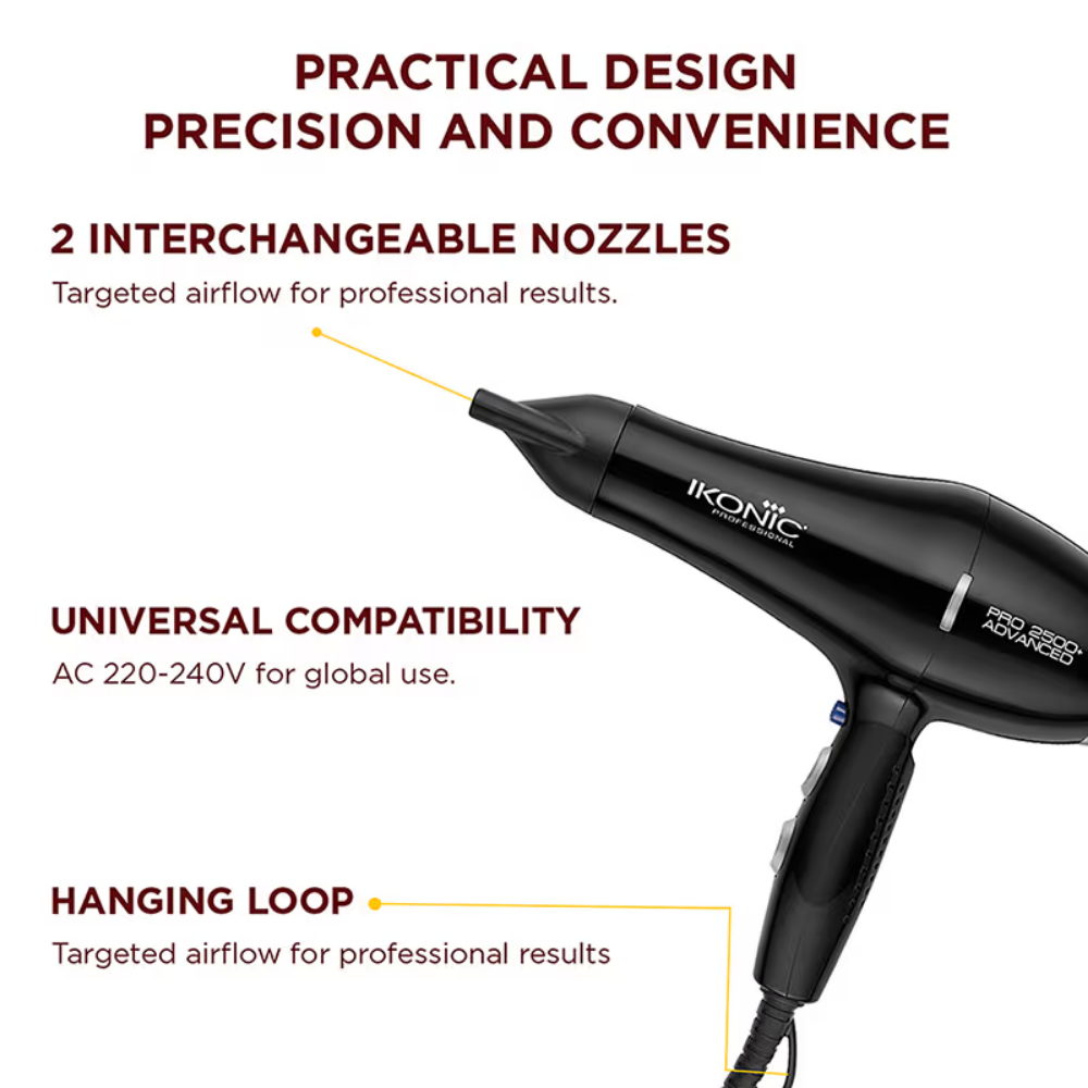 Ikonic Professional HD Pro 2500+ Advanced Hair Dryer