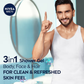 NIVEA MEN Body Wash, Cool Kick with Refreshing Icy MENthol, Shower Gel for Body, Face & Hair