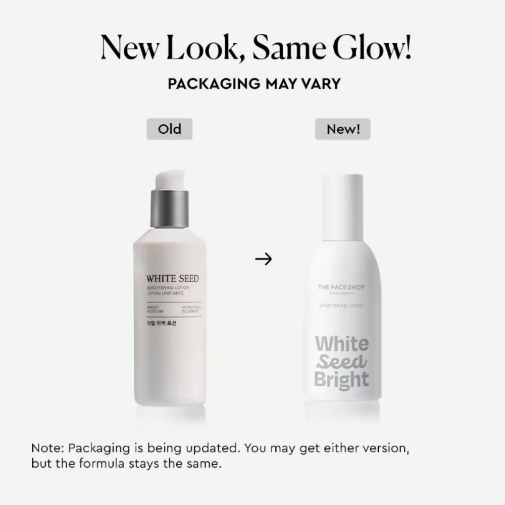 The Face Shop White Seed Brightening Lotion - Korean Moisturizer With Niacinamide for Even Skin Tone