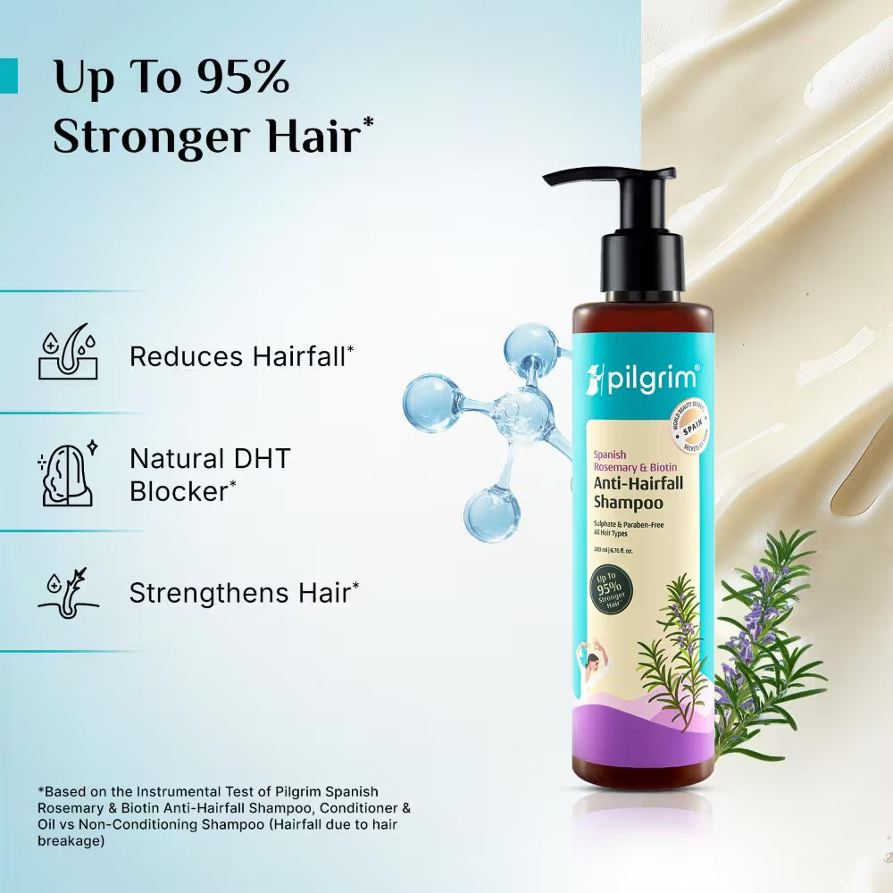 Pilgrim Spanish Rosemary & Biotin Anti-Hairfall Shampoo