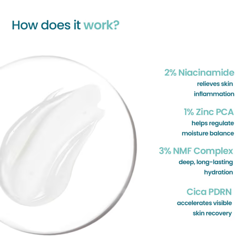WishCare 2:1:3 NMF Oil Free Water Gel Moisturizer For Oily Skin with Niacinamide, Zinc PCA & Cica