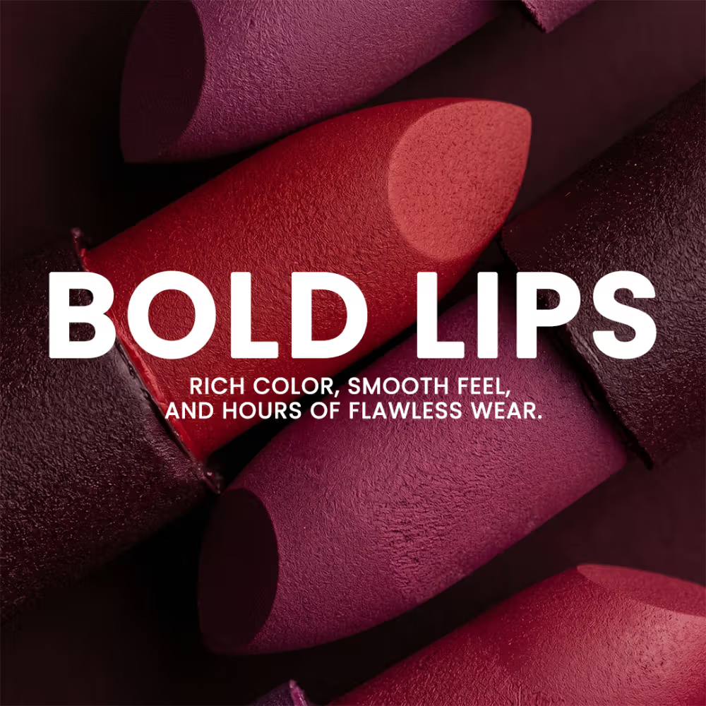 Flicka Tomato Bullet Lipstick Long Lasting Lightweight Intense Pigment Rich Matte Finish