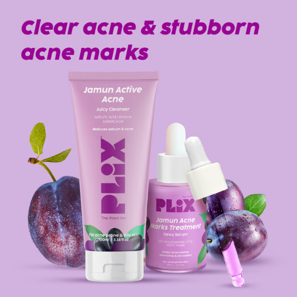 Plix Jamun Face Wash & Acne Marks Serum Combo