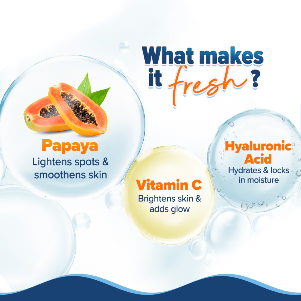 Aqualogica Glow+ Hydra Gel Moisturizer With Papaya & Vitamin C For 24 Hour Intense Hydration