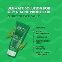 Jovees Herbal Neem Face Wash For Acne And Pimple Care Bright, Clear And Glowing Skin