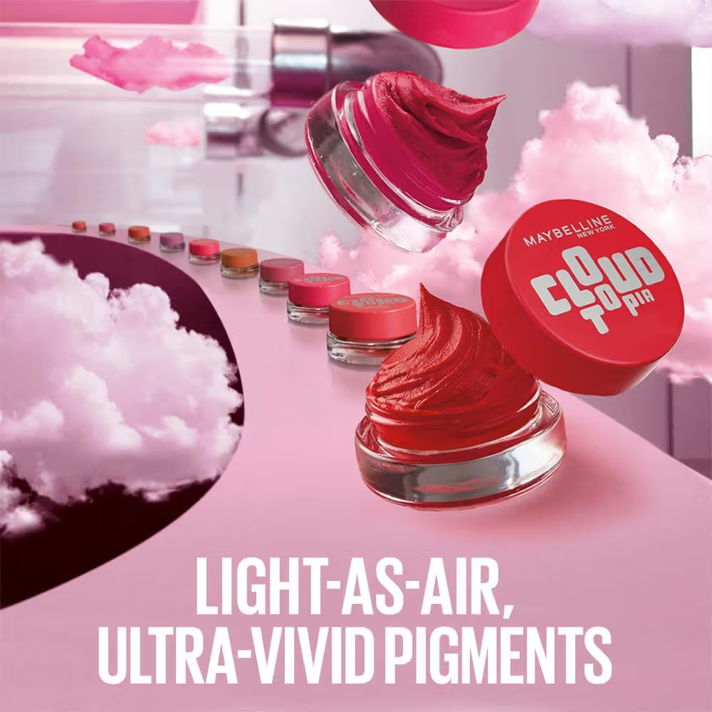 Maybelline New York Cloudtopia Cheek & Lip Mousse Blush, Lightweight Mousse