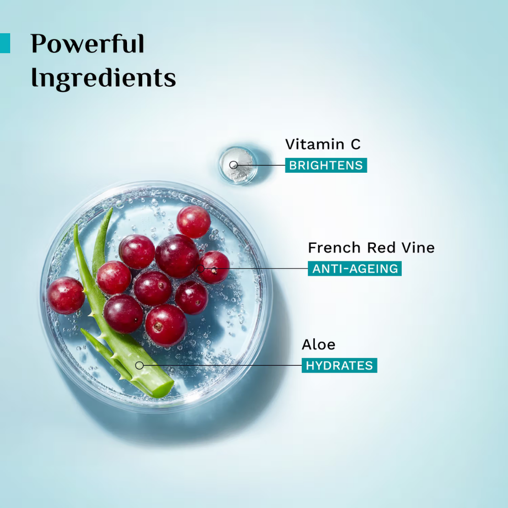 Pilgrim Red Vine Face Wash with Vitamin C & Aloe