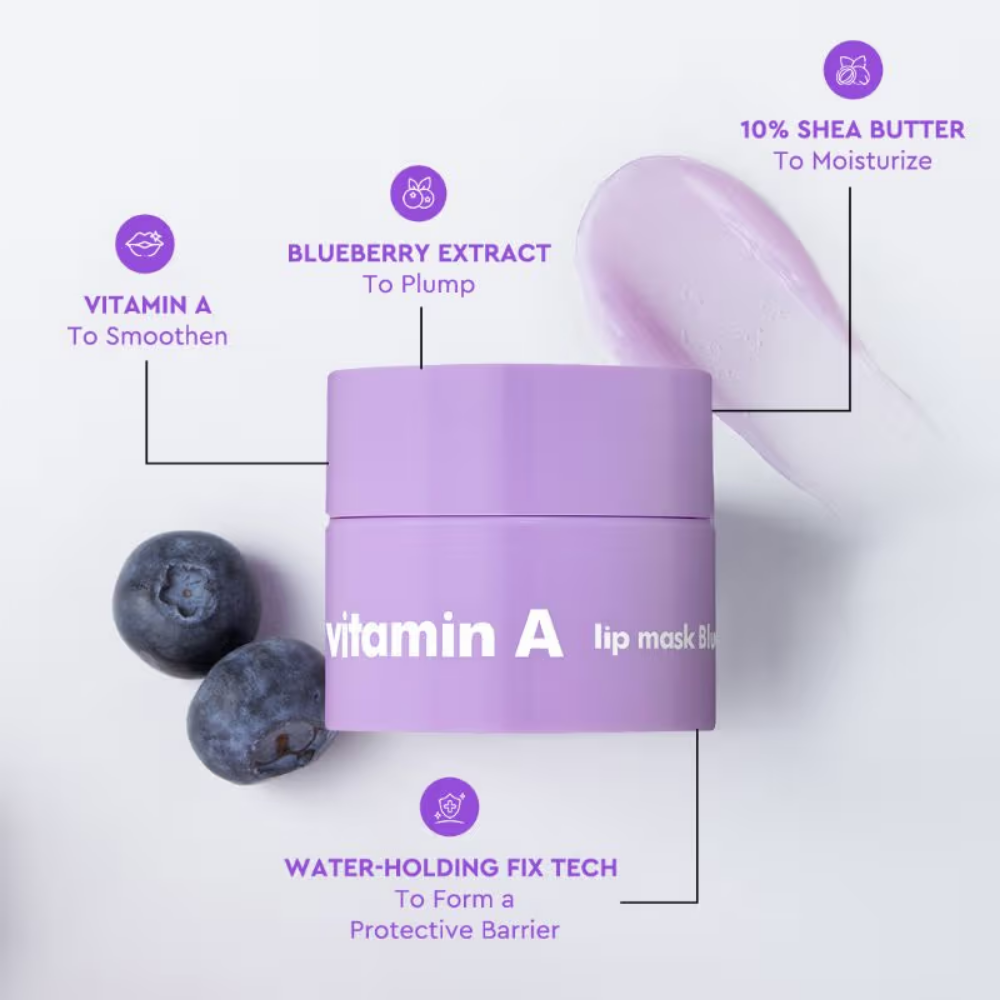 The Face Shop Vitamin Korean Mini Lip Sleeping Mask for Dark, Dry, Pigmented Lips