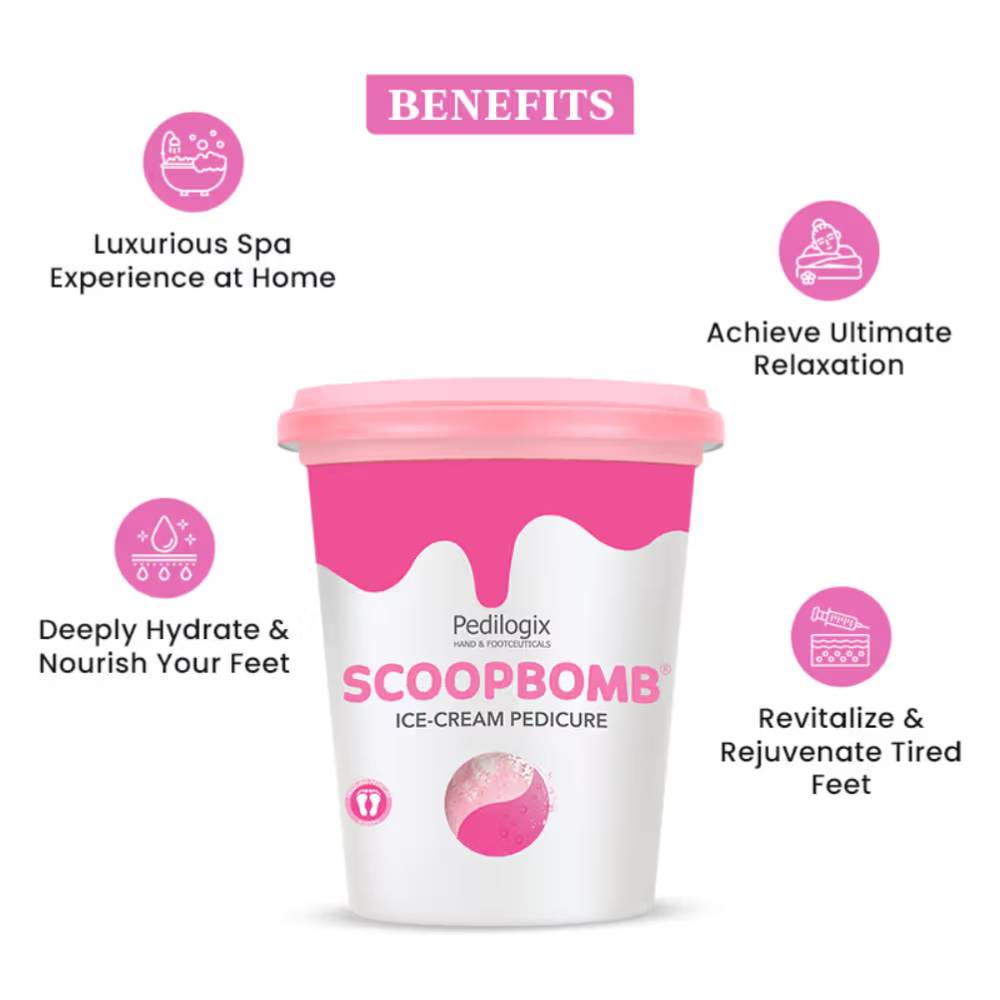 O3+ Pedilogix Scoop Bomb Pedicure With Bath Bomb