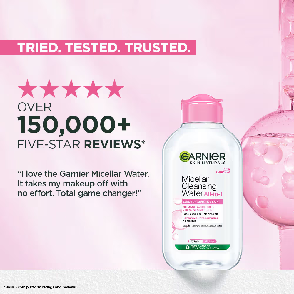 Garnier Micellar Cleansing Water For Sensitive Skin For Cleanser & Make-Up Remover