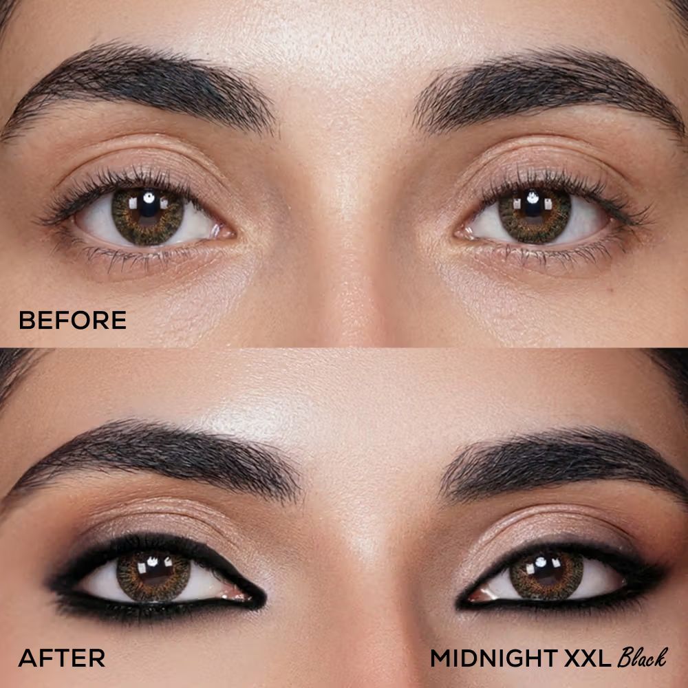 Renee Cosmetics Midnight XXL Waterproof, Smudge-Proof Kohl With Sharpener