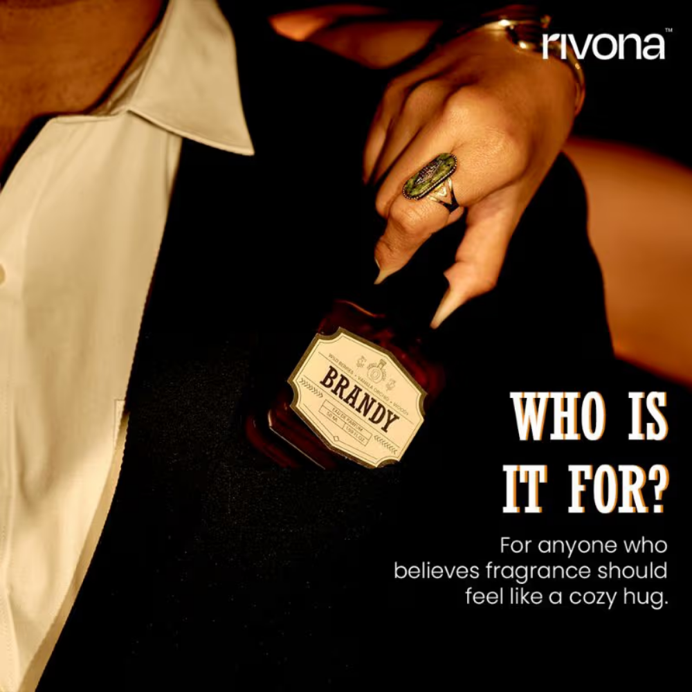 Rivona Naturals Brandy Eau De Parfum For Long Lasting Everyday Fragrance