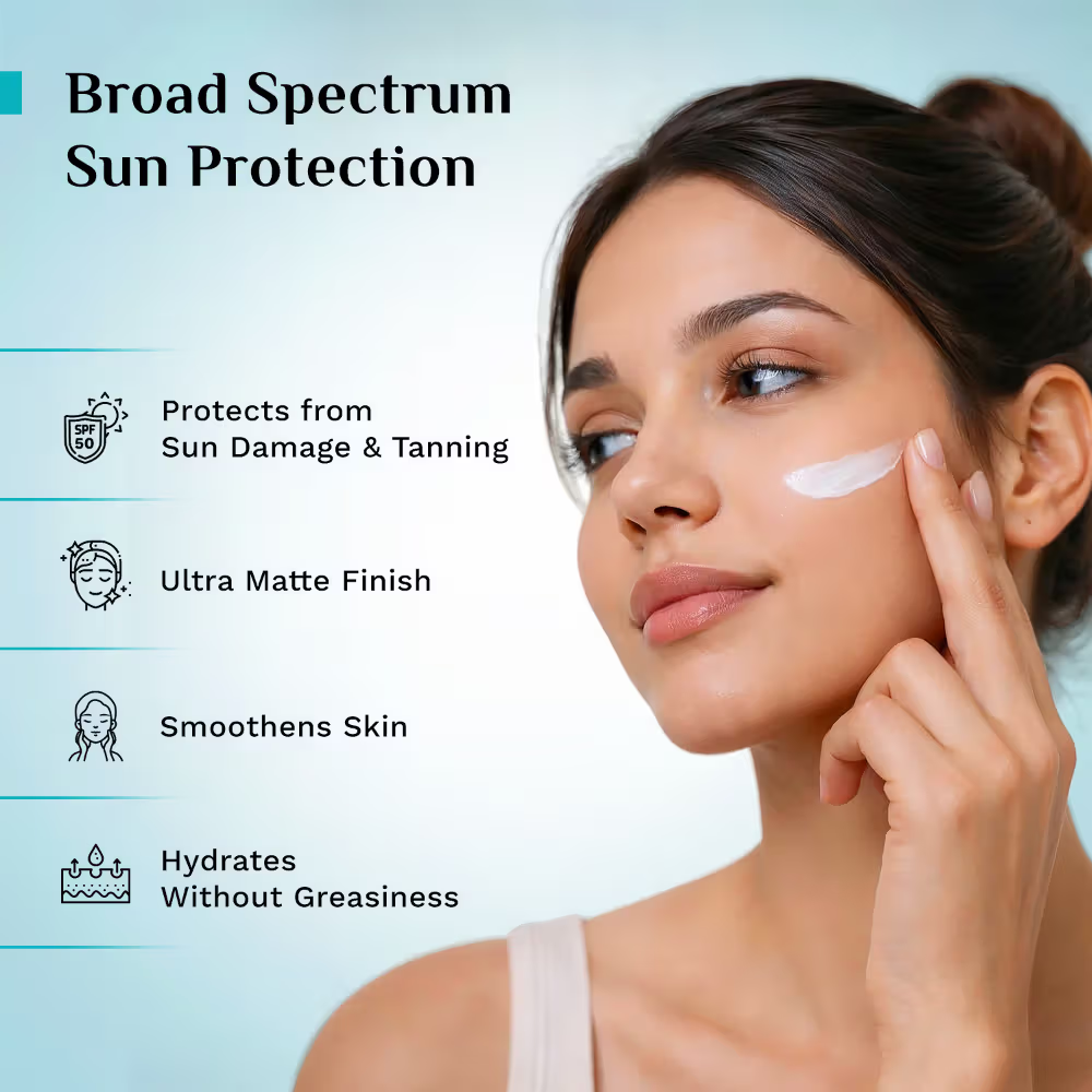 Pilgrim Ultra Matte Spf 50 Pa+++ Non-greasy & No White Cast Sunscreen