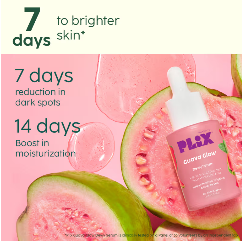 Plix Guava 10% Vitamin C Face Serum & Face Wash Combo
