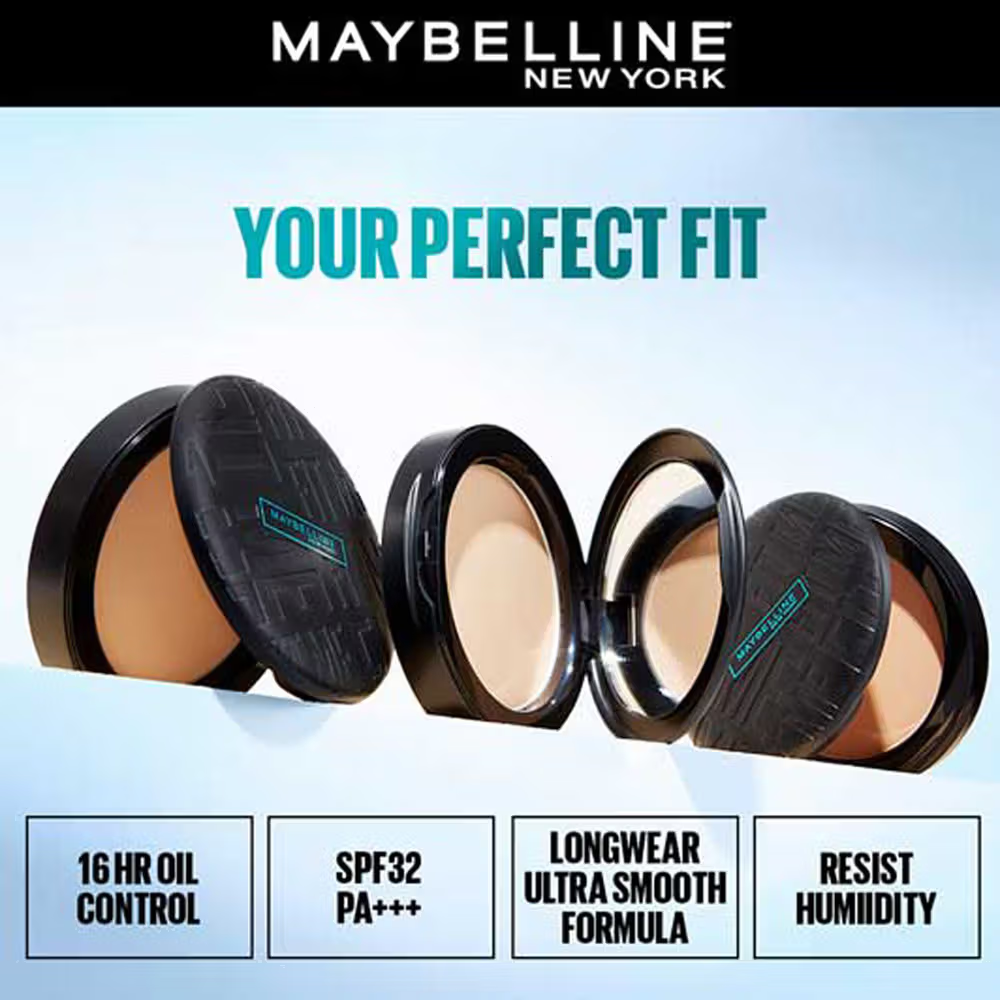 Maybelline New York Fit Me Matte + Poreless Oil Control Compact Powder