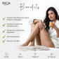 Rica Brazilian Wax with Pre and Post (Cotton Milk Pre and Aloe Vera After Wax Lotion) Combo