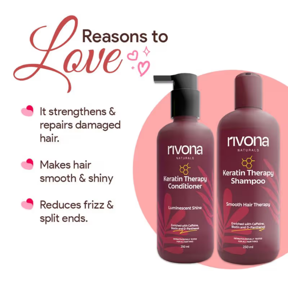 Rivona Naturals Keratin Shampoo & Conditioner Combo