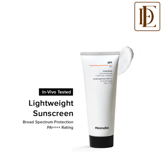 Minimalist SPF 50 PA++++ Sunscreen With Niacinamide - Lightweight & No White Cast For All Skin Types