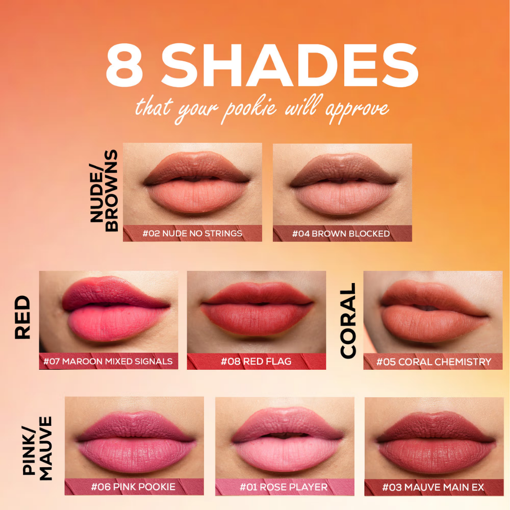 Renee Cosmetics Delulu Blurring Matte Liquid Lipstick