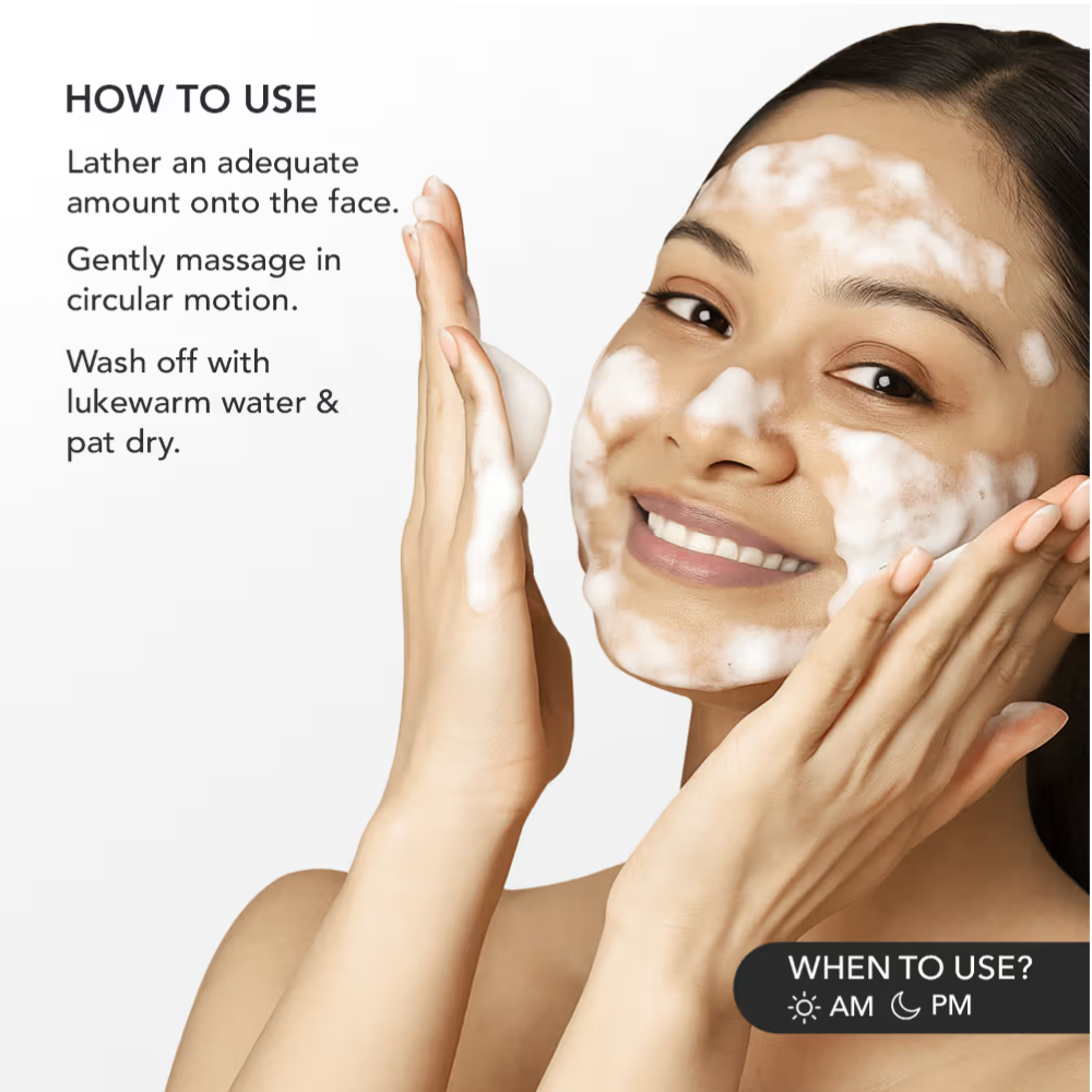 O3+ Glycolic Acid Glow Boosting Hydrating Face Wash For Dull Skin & Dark Spots