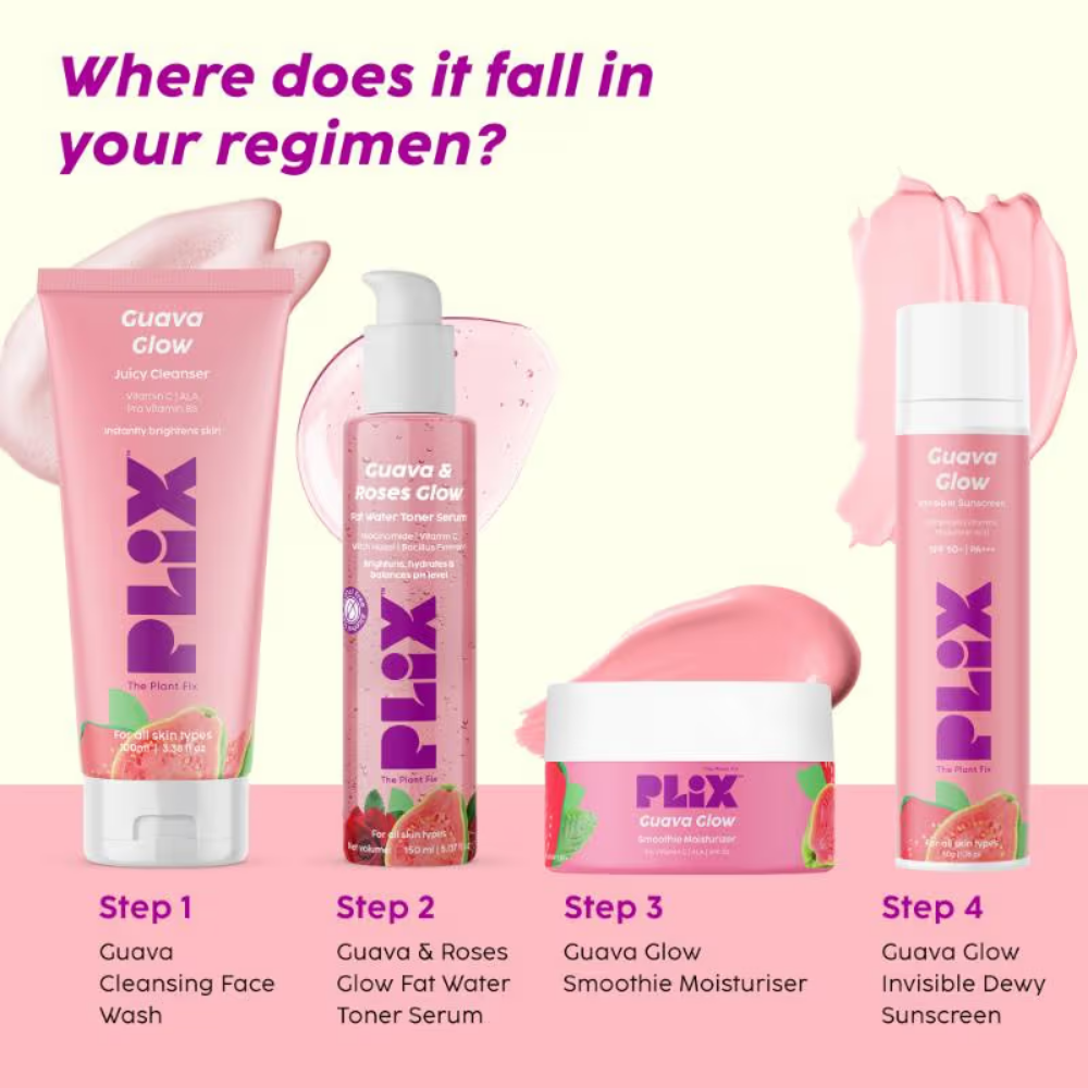 Plix Guava & Roses Glow Fat Water Toner Serum