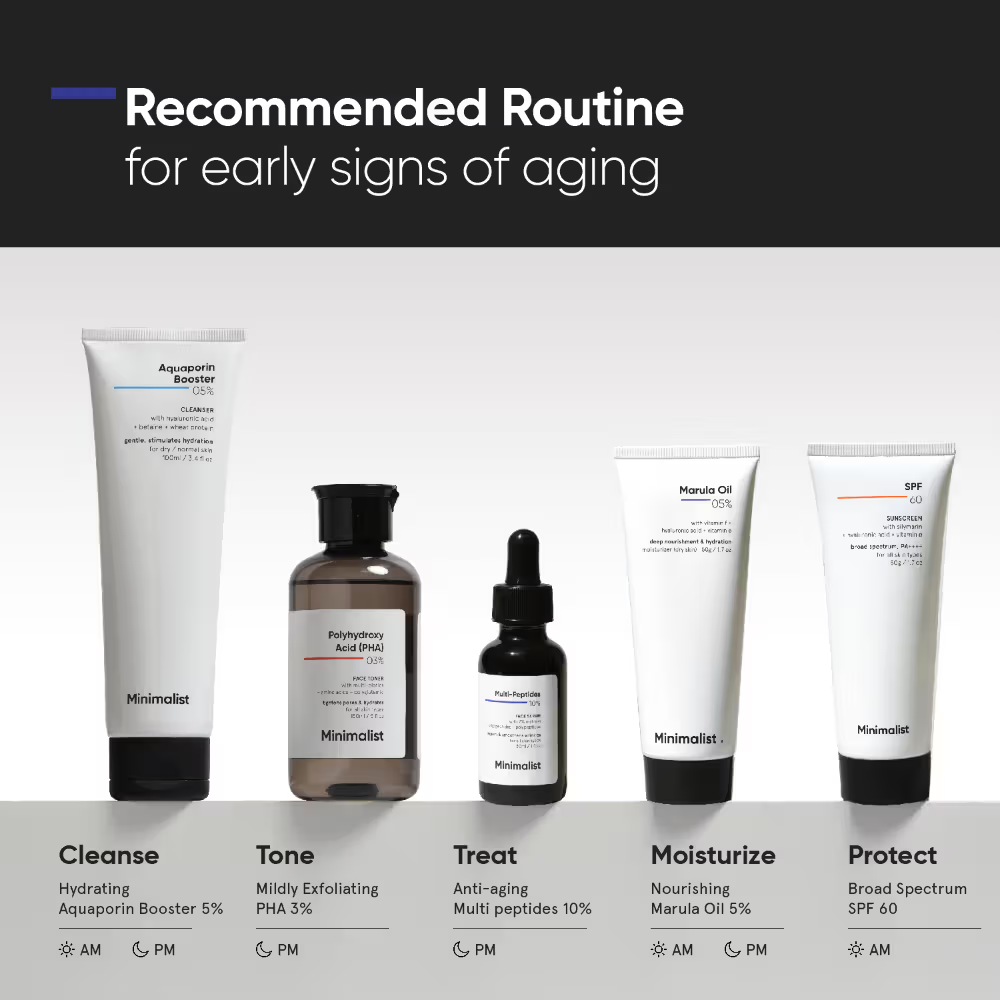 Minimalist 10% Multi Peptide Face Serum For Anti Aging & Collagen Boost With Bio-Placenta