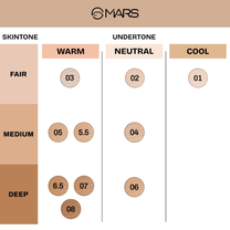 MARS SPF50 PA++++ High Coverage Liquid Foundation
