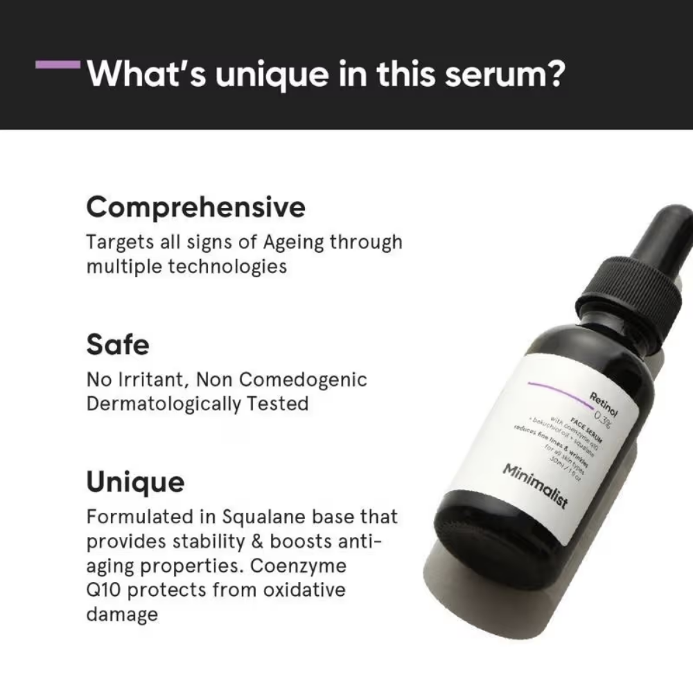 Minimalist Retinol 0.3% Face Serum