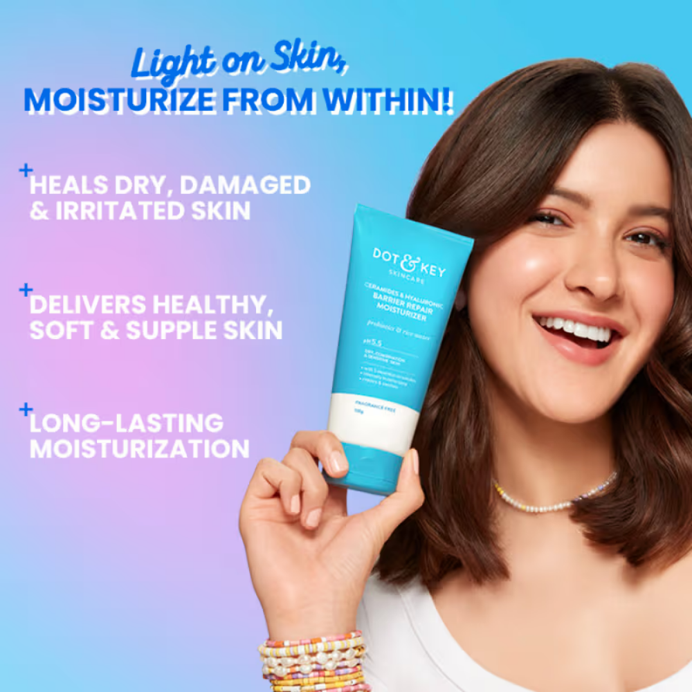 Dot & Key Ceramides & Hyaluronic Barrier Repair Moisturizer for Normal, Dry & Combination Skin