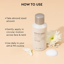 The Face Shop White Seed Brightening Lotion - Korean Moisturizer With Niacinamide for Even Skin Tone