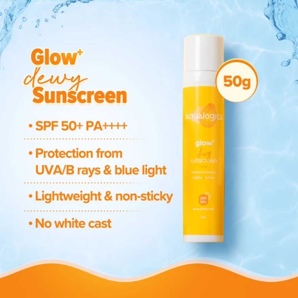 Aqualogica Bright Essentials Combo Sunscreen + Face Serum + Gel Moisturizer