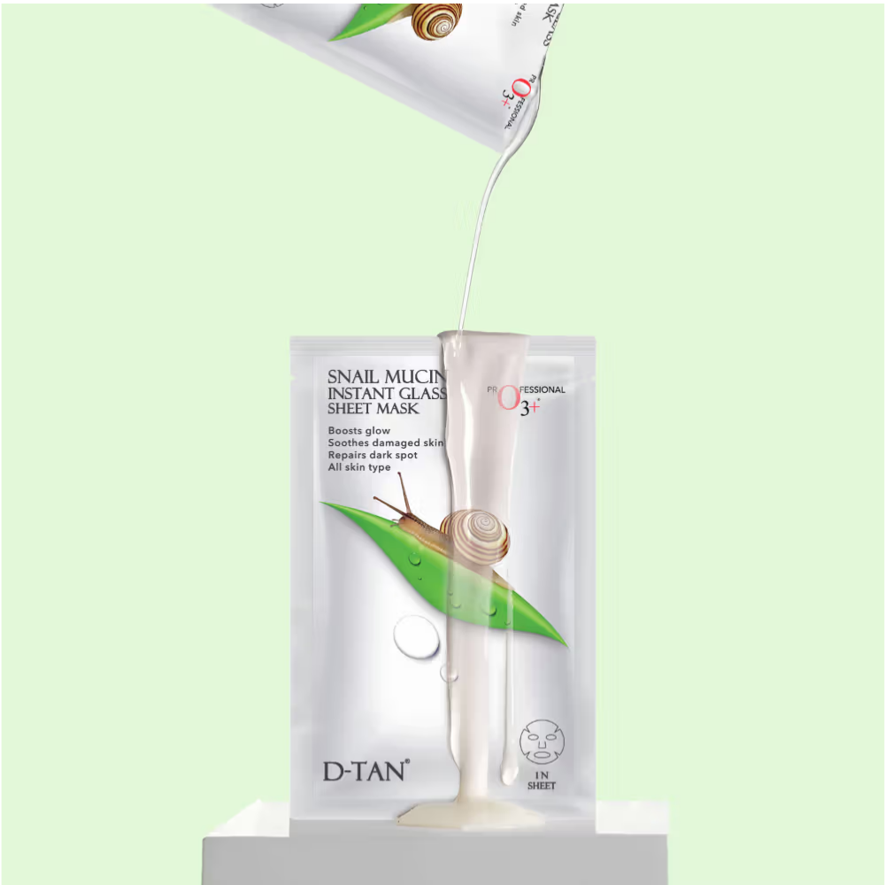 O3+ Snail Mucin Instant Glass Sheet Mask