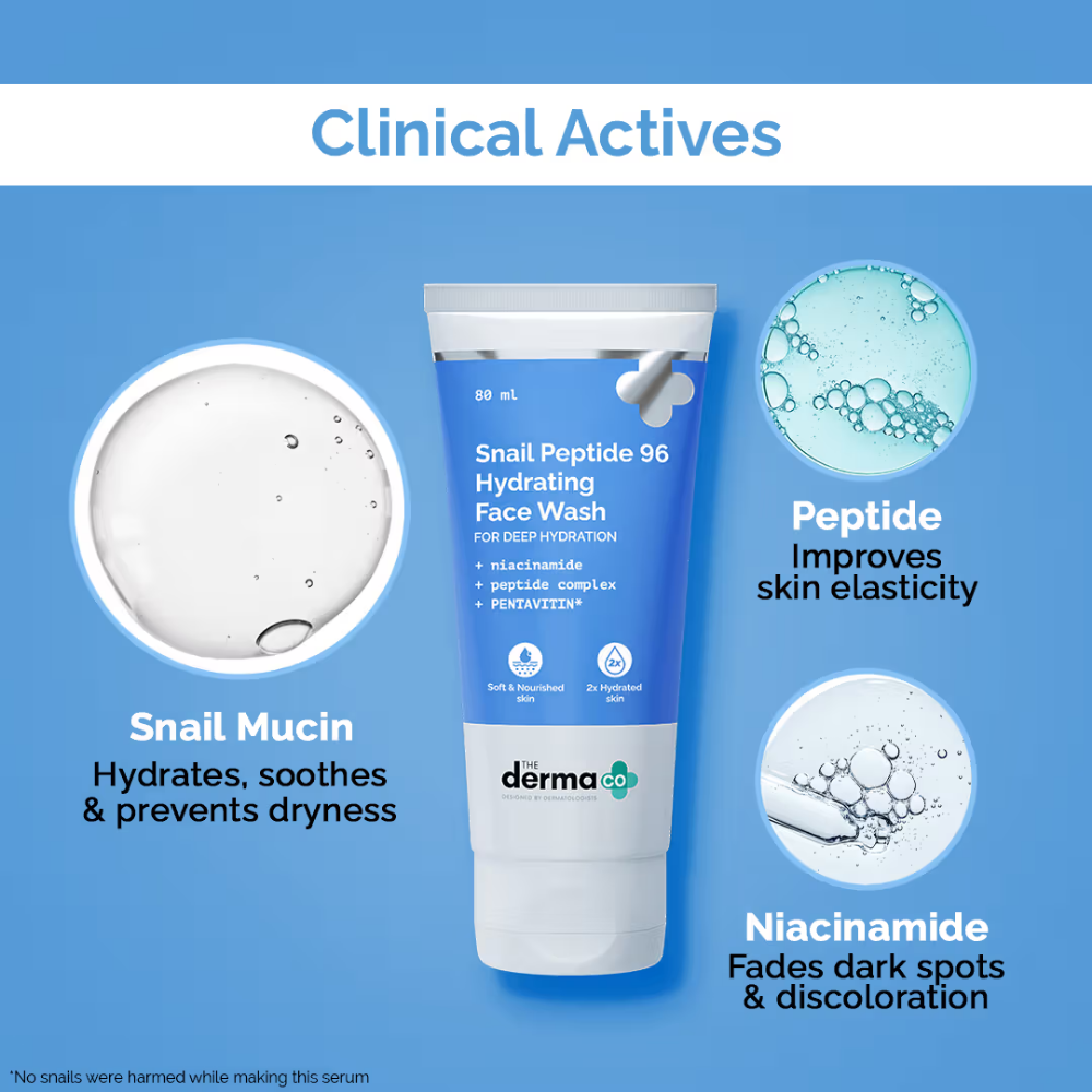 The Derma Co Snail Peptide 96 Hydrating Face Wash