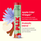 Plix Probiotics+ ACV Apple Cider Vinegar Effervescent Tablets - Digestive Support & Manage Weight