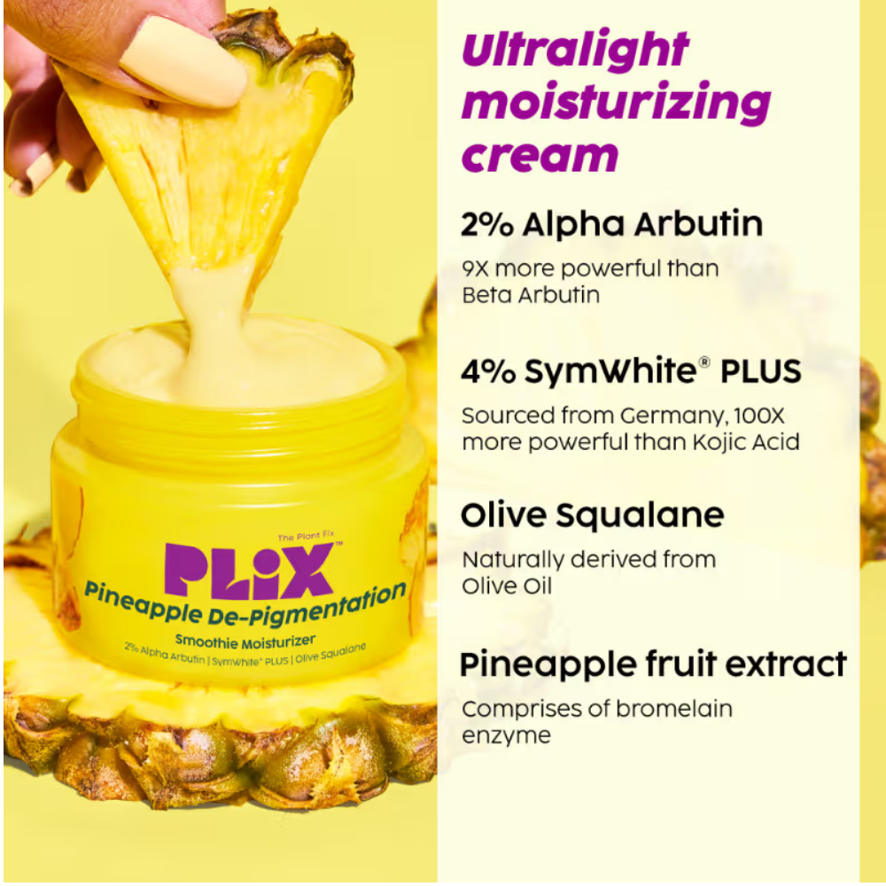 Plix Pineapple De-pigmentation Regime Facewash, Serum, Moisturizer & Sunscreen