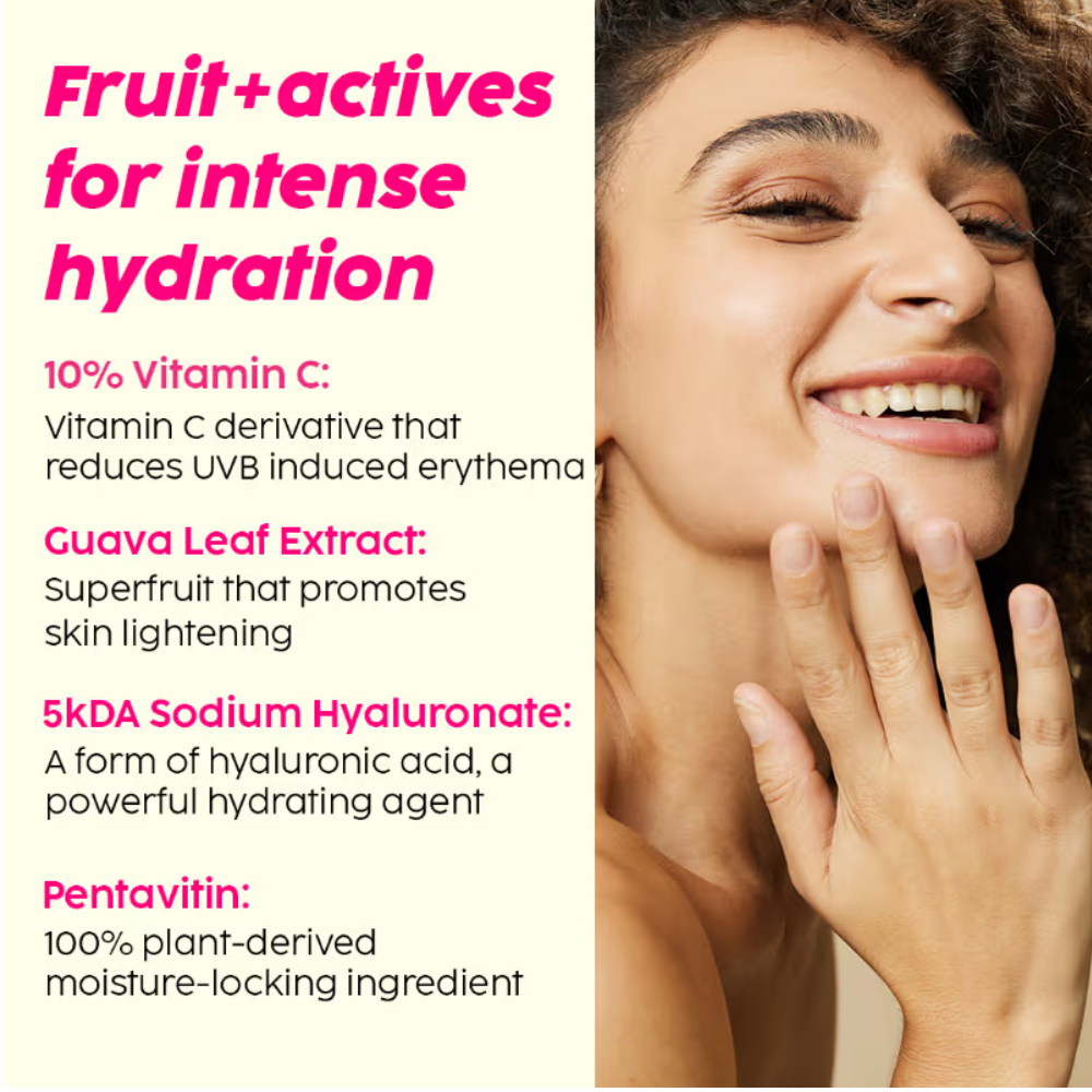 Plix Guava Glow Regime With Cleanser, 10% Vitamin C Serum & Moisturizer