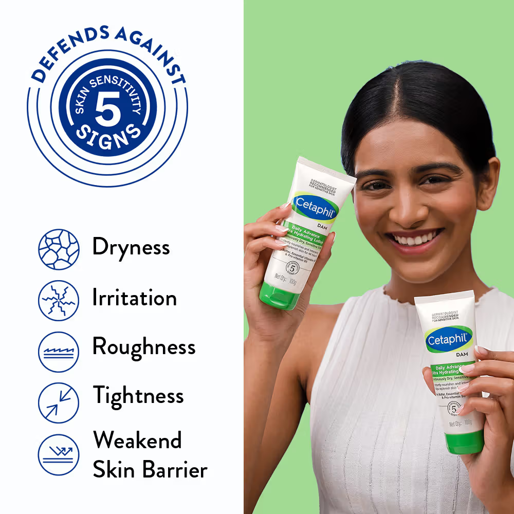 Cetaphil Dam Daily Advance Ultra Hydrating Lotion With Shea Butter & Niacinamide Sensitive Skin