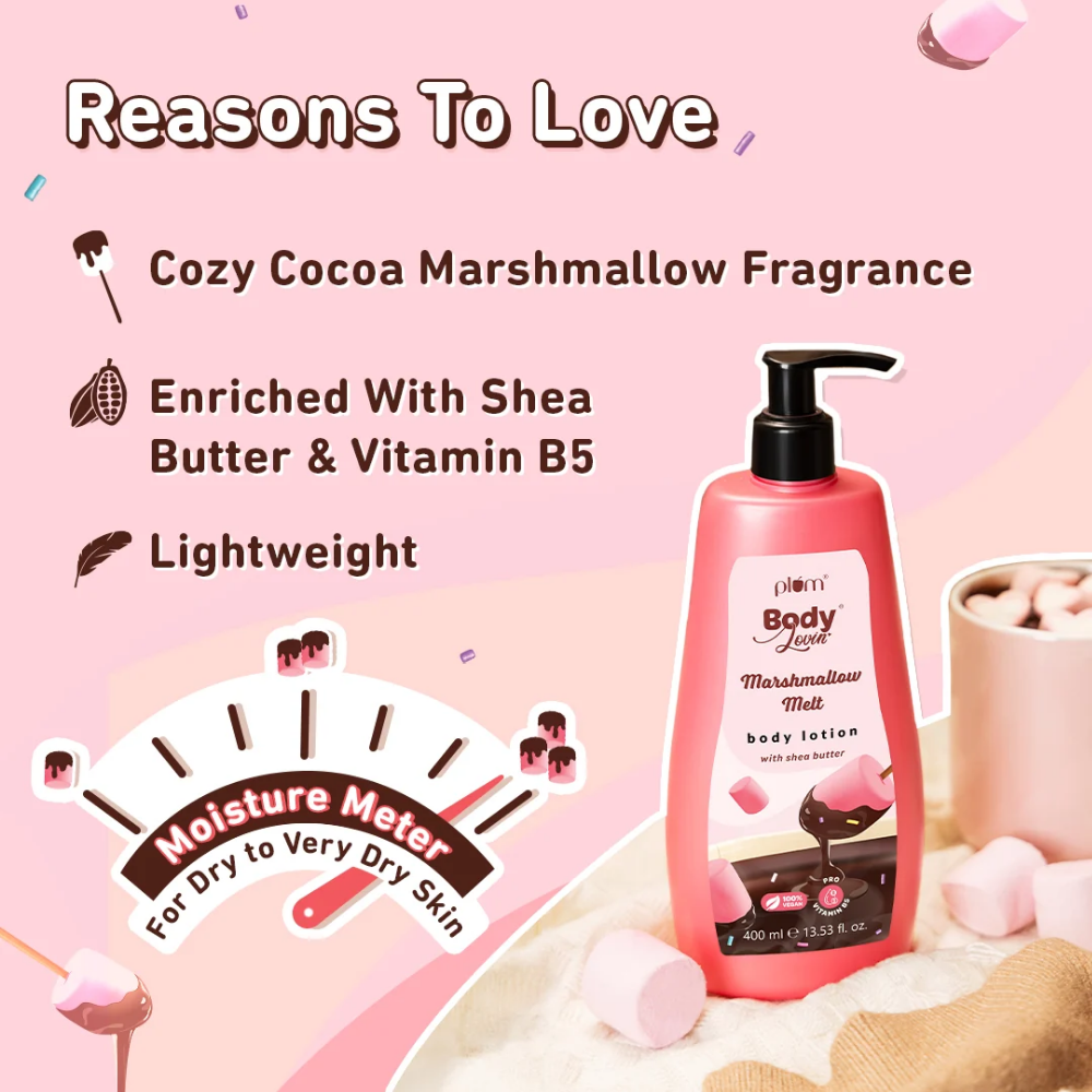 Plum BodyLovin’ Deliciously Moisturising Body Lotion Duo Vanilla Caramello & Marshmallow Melt