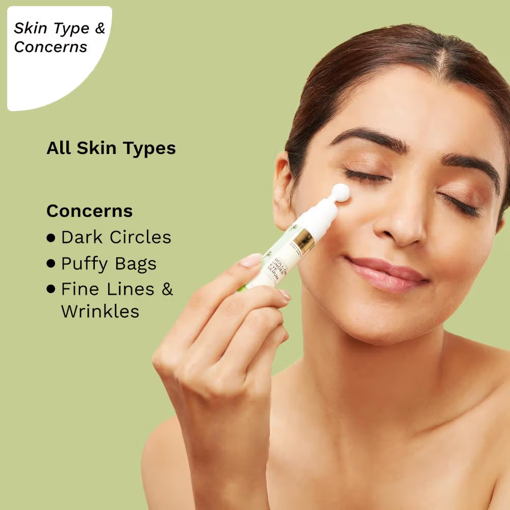 Pilgrim Squalane Roll-On Under Eye Eream Serum with Phyto-Retinol & Caffeine