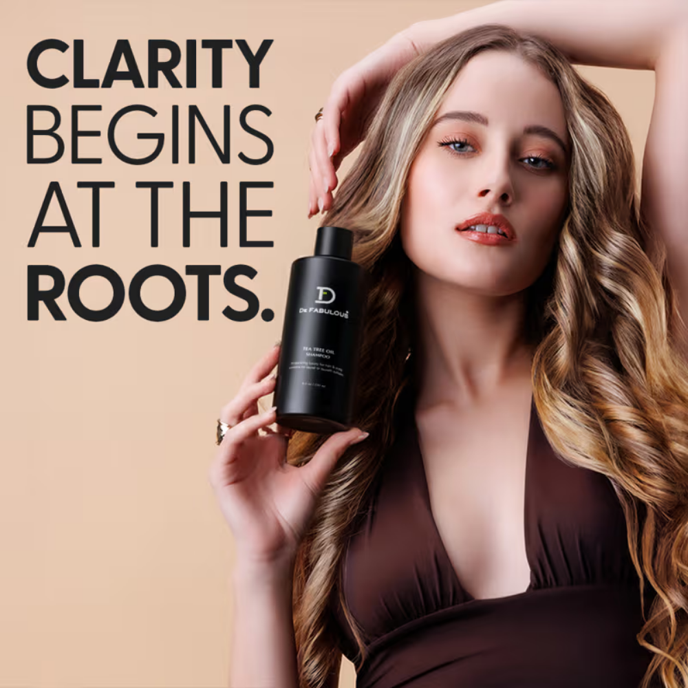 De Fabulous Tea Tree Oil Sulphate Free Shampoo For Scalp Health - All Hair Types