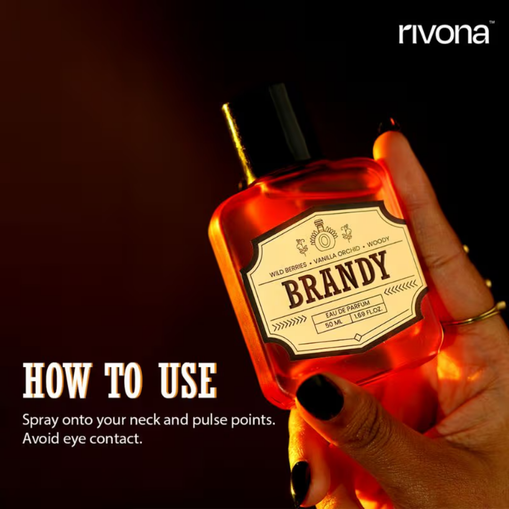 Rivona Naturals Brandy Eau De Parfum For Long Lasting Everyday Fragrance