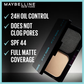 Maybelline New York Fit Me Ultimate Powder Foundation, 24 hr Oil Control + SPF 44