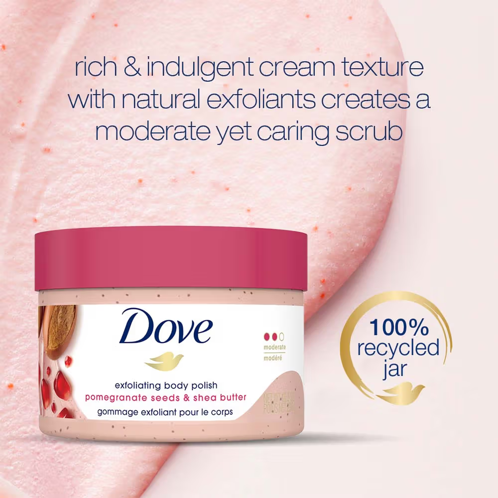 Dove Exfoliating Body Polish - Pomegranate Seeds And Shea Butter