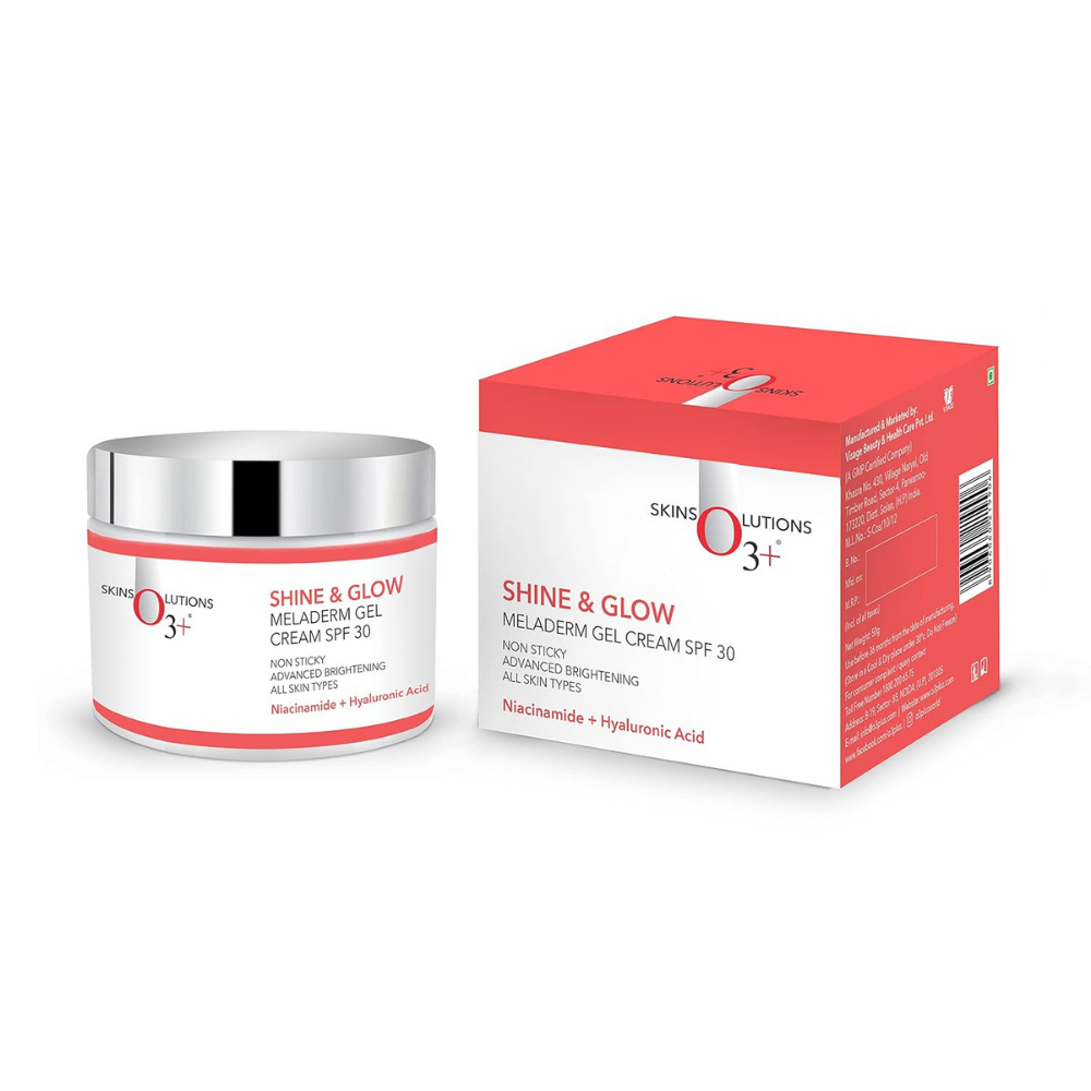 O3+ Shine & Glow Meladerm Gel Sunscreen Cream SPF 30
