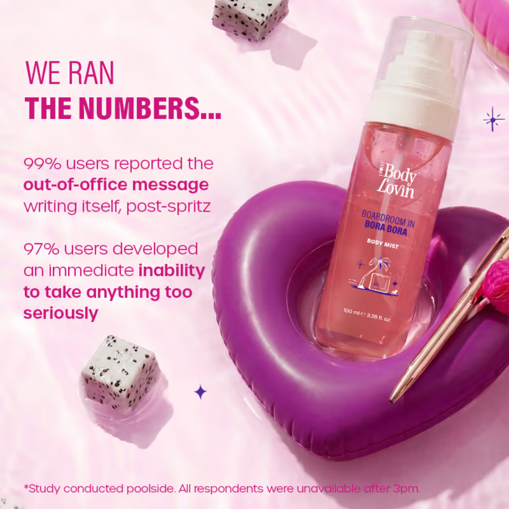 Plum BodyLovin’ Boardroom In Bora Bora Body Mist, Long-Lasting, Sweet Tropical Fragrance
