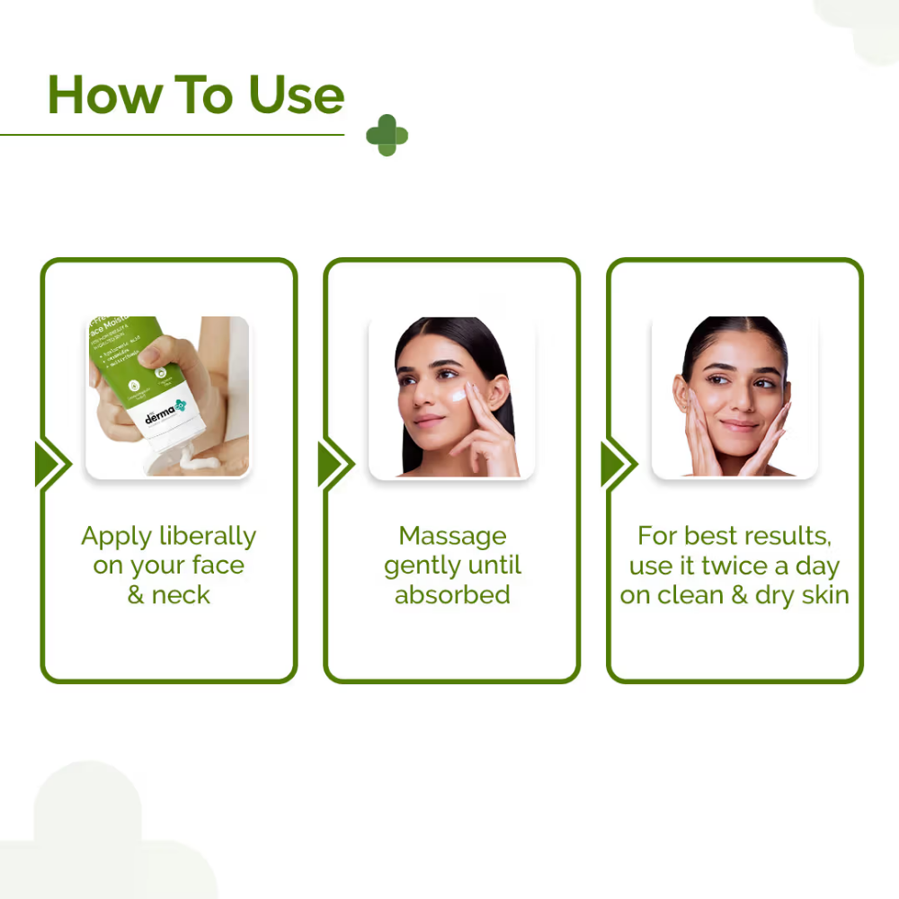 The Derma Co Oil-free Daily Face Moisturizer With Hyaluronic Acid Ceramides For Hydrated Skin