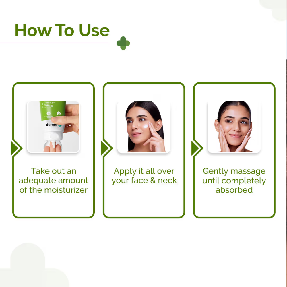 The Derma Co 1% Salicylic Acid Oil-free Moisturizer for Face With Oat Extract For Active Acne