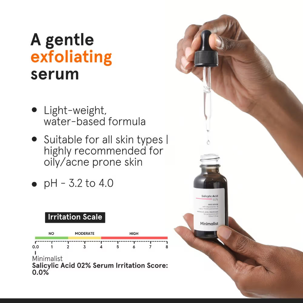 Minimalist 2% Salicylic Acid Face Serum For Blackheads & Whiteheads