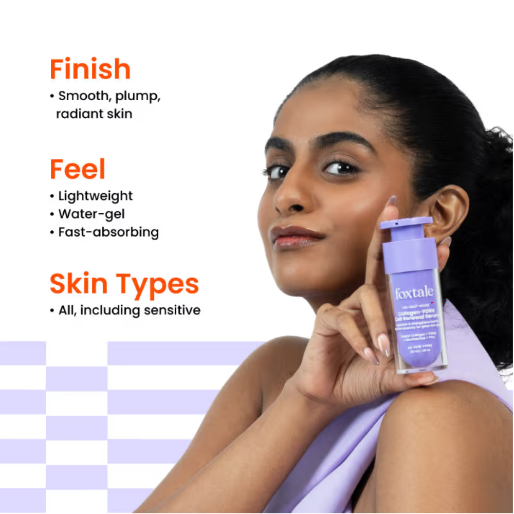 Foxtale Cell Renewal Serum - with Collagen, PDRN, PGA & Niacinamide