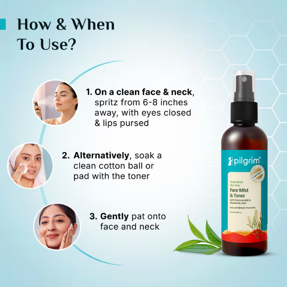 Pilgrim Tea Tree Skin Purifying & Clearing Mattifying Toner